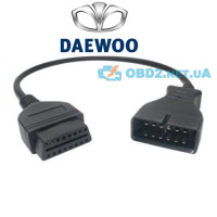 Перехідник GM12 12pin на OBD2 16pin для DAEWOO, LANOS, SENS, ВАЗ